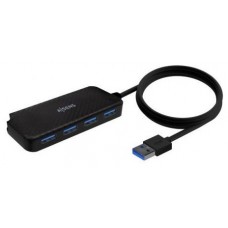 HUB USB 3.0 TIPO AM-4XTIPO AH NEGRO 60CM AISENS