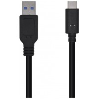 CABLE USB 3.1 GEN2 10GBPS 3A TIPO USB-CM-AM NEGRO 0.5M