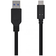 CABLE USB 3.1 GEN2 10GBPS 3A TIPO USB-CM-AM NEGRO 0.5M