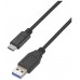 CABLE USB 3.1 GEN2 10GBPS 3A TIPO USB-CM-AM NEGRO 1.5M