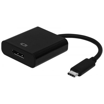 AISENS - CONVERSOR USB-C A DISPLAYPORT 4K@60HZ, USB-C/M-DP/H, NEGRO, 15CM