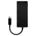 AISENS - CONVERSOR USB-C A DP/DVI/HDMI/VGA, USB-C/M-DP/H-DVI/H-HDMI/H-VGA/H, NEGRO, 15CM