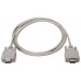 AISENS - CABLE SERIE NULL MODEM, DB9/H-DB9/H, BEIGE, 1.8M