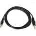 CABLE AUDIO ESTEREO JACK 3.5M-JACK 3.5M NEGRO 0.3M