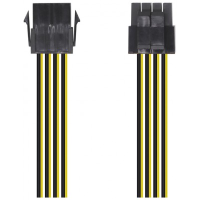 CABLE ALIMENTACION 8PIN H-4+4PIN M 30CM AISENS