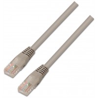 AISENS - CABLE DE RED LATIGUILLO RJ45 CAT.5E UTP AWG24, GRIS, 30CM