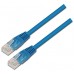 CABLE RED LATIGUILLO RJ45 CAT.5E UTP AWG24 AZUL 1.0M