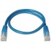 CABLE RED LATIGUILLO RJ45 CAT.5E UTP AWG24 AZUL 1.0M