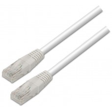 AISENS - CABLE DE RED LATIGUILLO RJ45 CAT.5E UTP AWG24, BLANCO, 1.0M