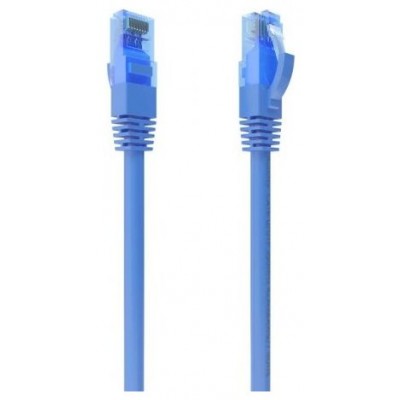 AISENS - CABLE DE RED LATIGUILLO RJ45 CAT.6 UTP AWG26 CCA, AZUL, 25CM