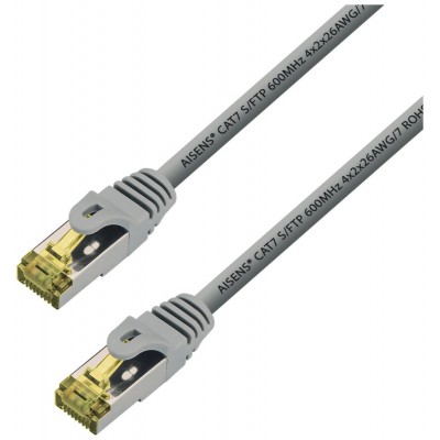 CABLE RED LATIGUILLO RJ45 LSZH CAT.7 SFTP AWG26 GRIS