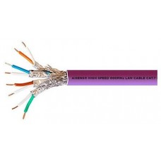 AISENS -BOBINA CABLE DE RED RJ45 LSZH CPR ECA CAT.7 600 MHZ S/FTP AWG23, VIOLETA, 305M