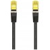 CABLE RED LATIGUILLO RJ45 LSZH CAT.7 SFTP AWG26 NEGRO