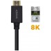 AISENS - CABLE HDMI V2.1 ULTRA ALTA VELOCIDAD / HEC CERTIFICADO 8K@60HZ 48GBPS, A/M-A/M, NEGRO, 1.0M
