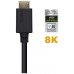 AISENS - CABLE HDMI V2.1 ULTRA ALTA VELOCIDAD / HEC CERTIFICADO 8K@60HZ 48GBPS, A/M-A/M, NEGRO, 1.0M