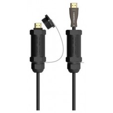 AISENS - CABLE HDMI V2.1 AOC CON ARMADURA ULTRA ALTA VELOCIDAD / HEC 8K@60HZ 4K@120HZ 4:4:4 48GBPS, A/M-A/M, NEGRO, 20M