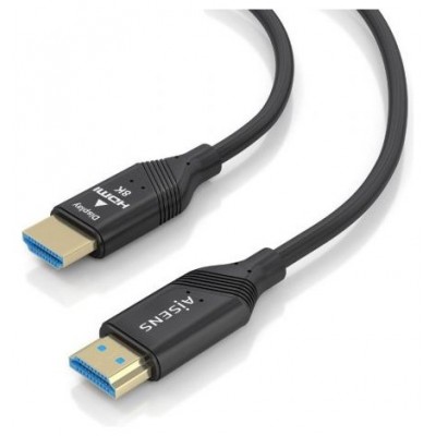 AISENS - CABLE HDMI V2.1 AOC ULTRA ALTA VELOCIDAD / HEC 8K@60HZ 4K@120HZ 4:4:4 48GBPS, A/M-A/M, NEGRO, 25M