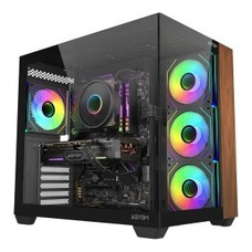CAJA ATX ABYSM SAVA 285B SIN FUENTE NEGRO MADERA 3 CAJA ATX ABYSM SAVA 285B SIN FUENTE NEGRO MADERA 3