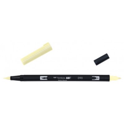 ROTULADOR DOBLE PUNTA PINCEL DUAL BRUSH-090 - COLOR BABY YELLOW. TOMBOW ABT-090 (Espera 4 dias)