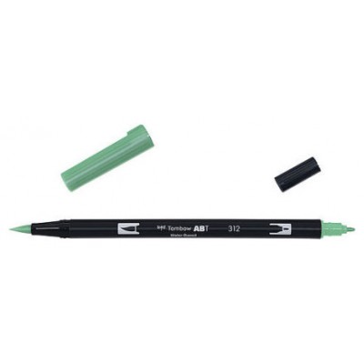 ROTULADOR DOBLE PUNTA PINCEL DUAL BRUSH-312 - COLOR HOLLY GREEN. TOMBOW ABT-312 (Espera 4 dias)