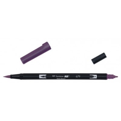 ROTULADOR DOBLE PUNTA PINCEL DUAL BRUSH-679 - COLOR DARK PLUM. TOMBOW ABT-679 (Espera 4 dias)