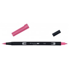 ROTULADOR DOBLE PUNTA PINCEL COLOR HOT PINK TOMBOW ABT-743 (Espera 4 dias)