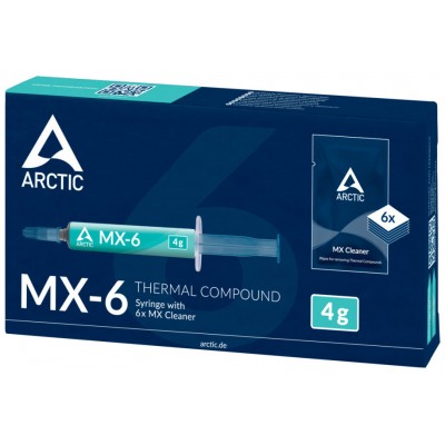 PASTA TERMICA ARCTIC MX-6 4GR + 6 MX CLEANER (Espera 4 dias)