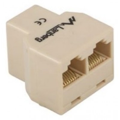 ADAPTADOR LANBERG SPLITTER UTP 1XRJ45 A 2XRJ45