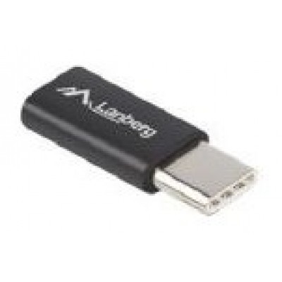 ADAPTADOR LANBERG USB 2.0 TIPO-C MACHO/MICRO-B HEMBRA NEGRO