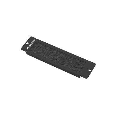 PANEL CEPILLO PASACABLES LANBERG PARA RACK 10" NEGRO