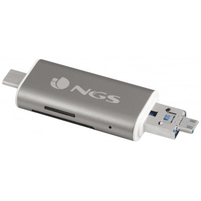 LECTOR TARJETA MEMORIA EXTERNO NGS LECTOR USB-C MICRO