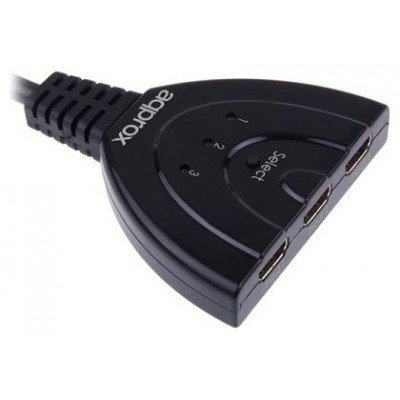 ADAPTADOR SWITCH HDMI 3 PUERTOS 1080P 4K APPROX