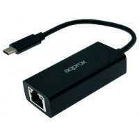 ADAPTADOR TYPE-C A ETHERNET GIGABIT 10/100/1000 APPROX (Espera 4 dias)