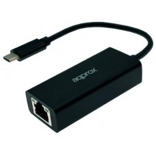 ADAPTADOR TYPE-C A ETHERNET GIGABIT 10/100/1000 APPROX (Espera 4 dias)