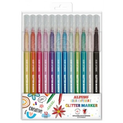 ESTUCHE 12 GLITTER MARKER COLOR EXPERIENCE ALPINO AR001084 (Espera 4 dias)