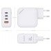 AISENS - CARGADOR GaN 100W, 3xUSB-C PD3.0 QC4.0, 1xUSB-A QC3.0, BLANCO