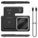 AISENS Cargador inalambrico USB-C 3 EN1 15w NEGRO