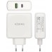 AISENS - CARGADOR 48W 1xUSB-C PD3.0 30W 1xUSB-A QC3.0 18W BLANCO