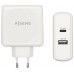 AISENS - CARGADOR 57W 1xUSB-C PD3.0 45W 1xUSB-A 5V/2.4A 12W BLANCO