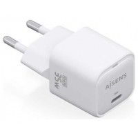 AISENS - CARGADOR GaN 35W, 1xUSB-C PD3.0 QC4.0, BLANCO