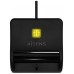 LECTOR TARJETA INTELIGENTE DNI USB-C  NEGRO AISENS