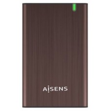 AISENS CAJA EXTERNA 2,5" ASE-2525BWN 9.5MM SATA A USB 3.0/USB3.1 GEN1, MARRON