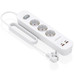 Aisens Regleta 3 tomas interruptor PD 2xUSBC 2xUSB Aisens Regleta 3 tomas interruptor PD 2xUSBC 2xUSB