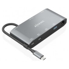 DOCK 8 EN 1 USB-C A HDMI-VGA-RJ45-2USBA-2USBC-USBC PD