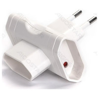 ENCHUFE DE CONVERSION ALEMAN 1 A 3 10A BLANCO AIGOSTAR (Espera 4 dias)