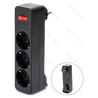 ENCHUFE DE CONVERSION ALEMAN 1 A 3 16A CON INTERRUPTOR NEGRO AIGOSTAR (Espera 4 dias) ENCHUFE DE CONVERSION ALEMAN 1 A 3 16A CON INTERRUPTOR NEGRO AIGOSTAR (Espera 4 dias)