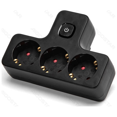 ENCHUFE DE CONVERSION ALEMAN 1 A 3 16A CON INTERRUPTOR NEGRO AIGOSTAR (Espera 4 dias) ENCHUFE DE CONVERSION ALEMAN 1 A 3 16A CON INTERRUPTOR NEGRO AIGOSTAR (Espera 4 dias)