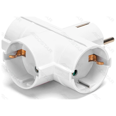 ENCHUFE DE CONVERSION ALEMAN 1 A 3 16A VERTICAL BLANCO AIGOSTAR (Espera 4 dias) ENCHUFE DE CONVERSION ALEMAN 1 A 3 16A VERTICAL BLANCO AIGOSTAR (Espera 4 dias)