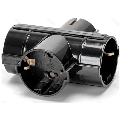 ENCHUFE DE CONVERSION ALEMAN 1 A 3 16A VERTICAL NEGRO AIGOSTAR (Espera 4 dias) ENCHUFE DE CONVERSION ALEMAN 1 A 3 16A VERTICAL NEGRO AIGOSTAR (Espera 4 dias)