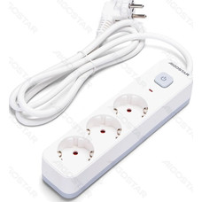 REGLETA PROTECTORA SERIE L 3 TOMAS CON INTERRUPTOR 1.5 M BLANCA AIGOSTAR (Espera 4 dias) REGLETA PROTECTORA SERIE L 3 TOMAS CON INTERRUPTOR 1.5 M BLANCA AIGOSTAR (Espera 4 dias)